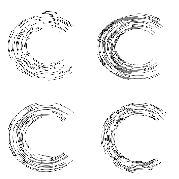 Ange Designelement symbol Redigerbar halftone ram prick cirkelmönster på vit bakgrund Vektorillustration eps 10 ram med svarta slumpmässiga prickar Rund kant Ikon som använder halftone cirkel prickar text