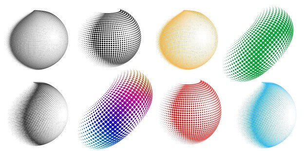 Ange Designelement symbol Redigerbar halftone ram prick cirkelmönster på vit bakgrund Vektorillustration eps 10 ram med svarta slumpmässiga prickar Rund kant Ikon som använder halftone cirkel prickar text