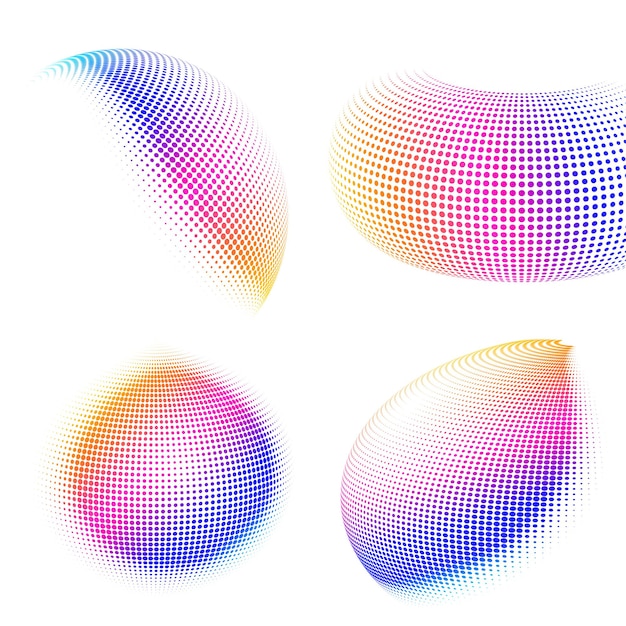 Ange Designelement symbol Redigerbar halftone ram prick cirkelmönster på vit bakgrund Vektorillustration eps 10 ram med svarta slumpmässiga prickar Rund kant Ikon som använder halftone cirkel prickar text