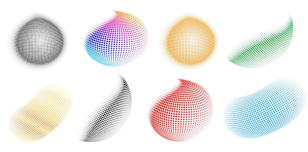 Ange Designelement symbol Redigerbar halftone ram prick cirkelmönster på vit bakgrund Vektorillustration eps 10 ram med svarta slumpmässiga prickar Rund kant Ikon som använder halftone cirkel prickar text