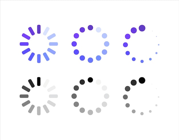 Animated Loading Spinners in Different Colors