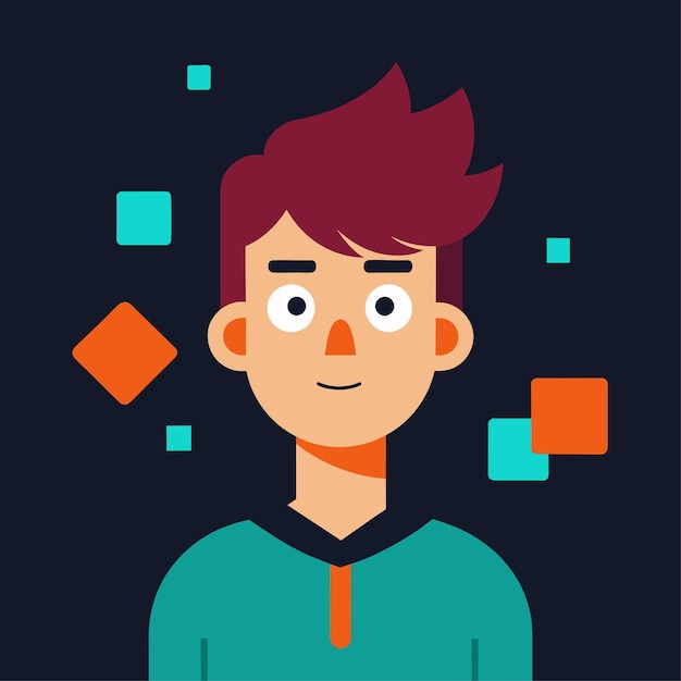 Animator Vector Character in Flat Style