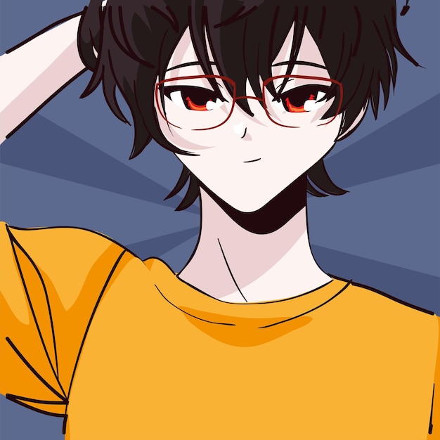 Anime teenager portræt
