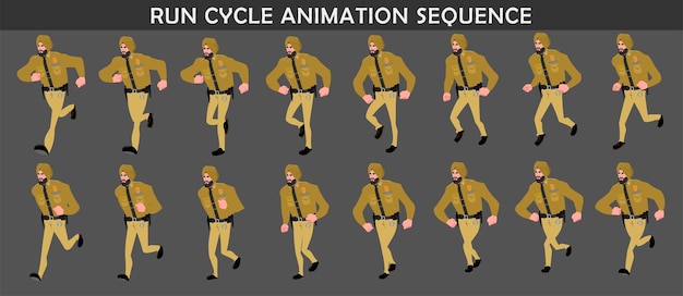 Animeret løbesekvens