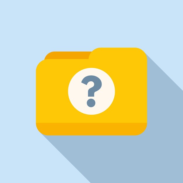 Anonymous hidden folder icon flat vector Data undercover Head people avatar