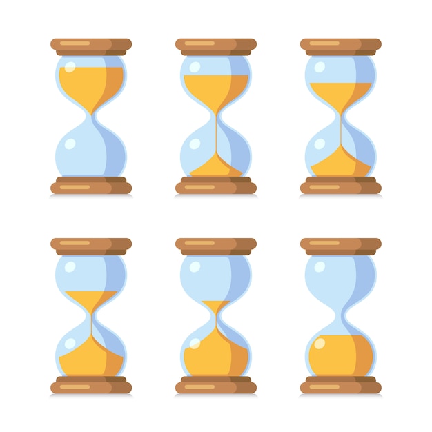 Antique sand clock sprite sheet animation.