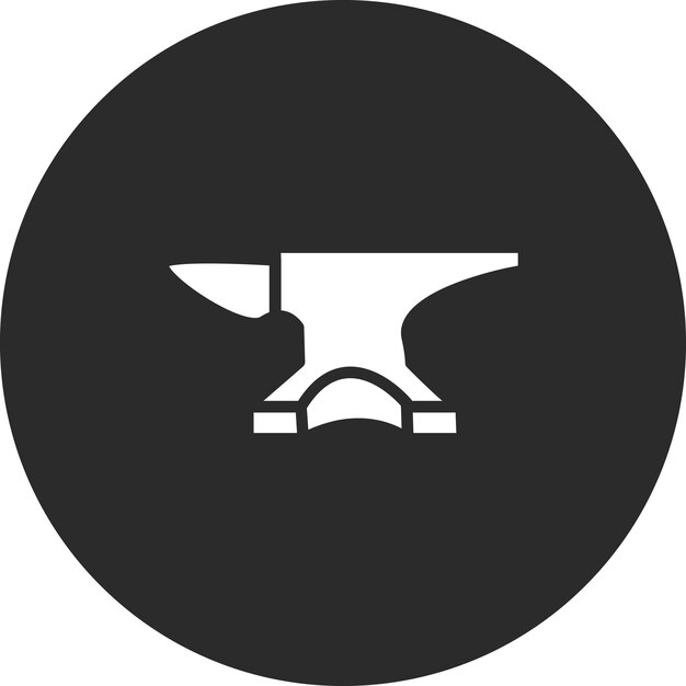 Anvil vector icon illustration of History iconset