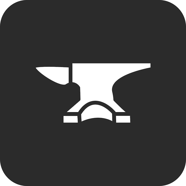 Anvil vector icon illustration of History iconset