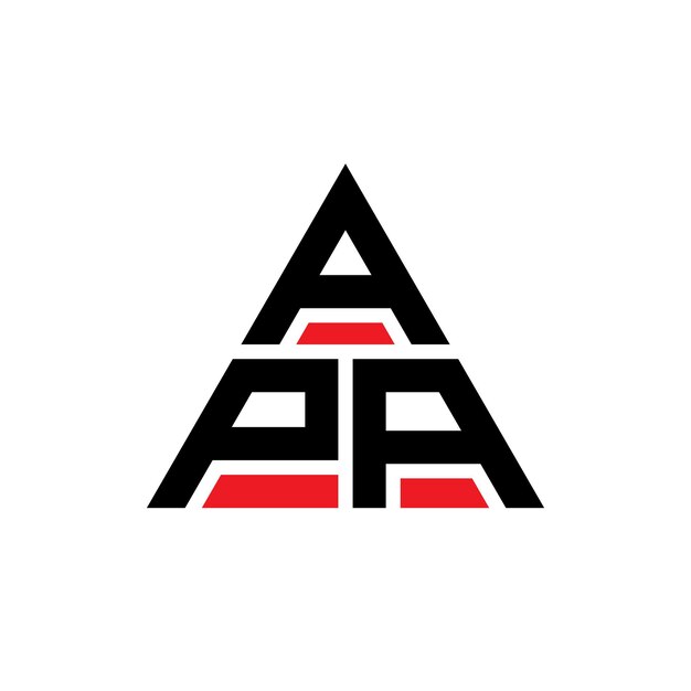 APA triangle letter logo design with triangle shape APA triangle logo design monogram APA triangle vector logo template with red color APA triangular logo Simple Elegant and Luxurious Logo