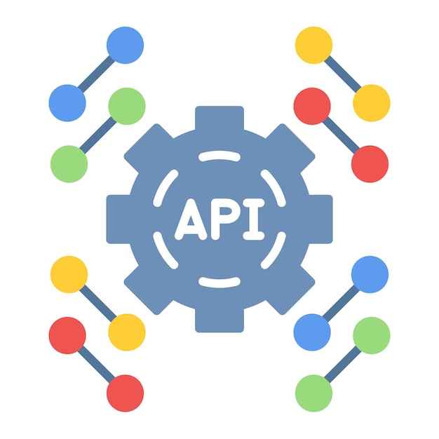api flat illustration