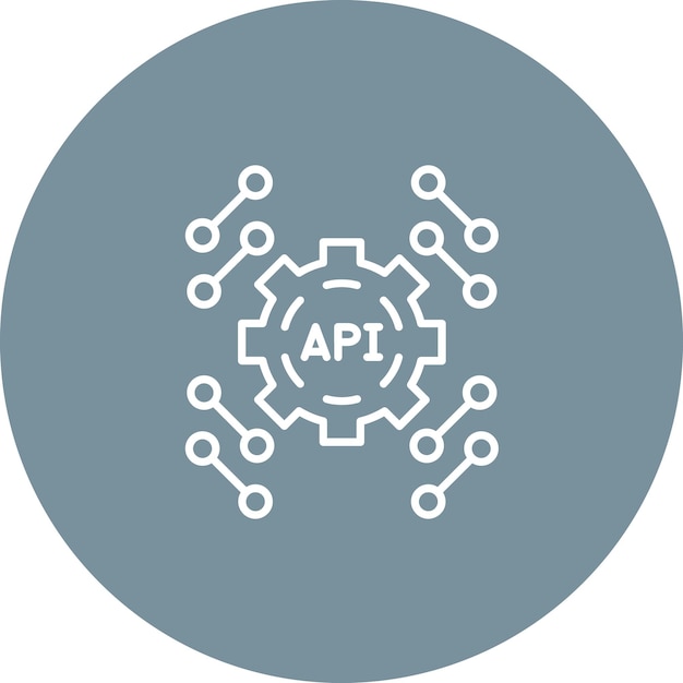 api icon vector image can be used for fintech