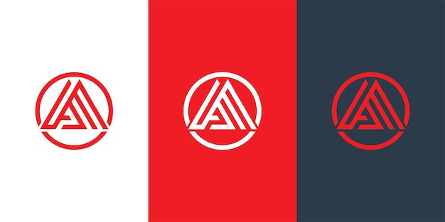 APM logo with negative space triangle shape and circle rounded