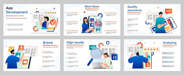 app development concept for presentation slide template people developers generate ideas