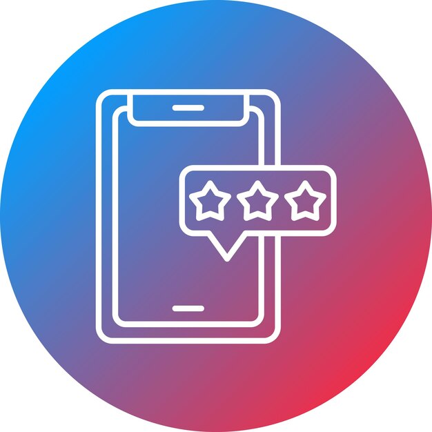 app rating icon vector image can be used for customer feedback