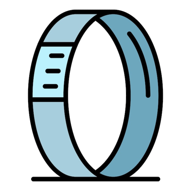 App smartwatch icon Outline app smartwatch vector icon color flat isolated