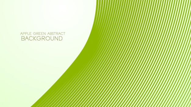 Apple green abstract background with curve line for backdrop or presentation