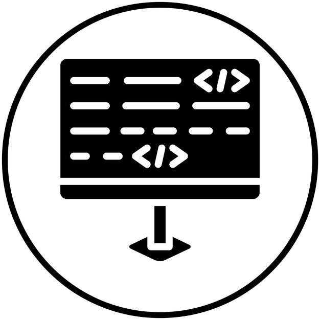 application coding vector icon illustration of seo and web iconset