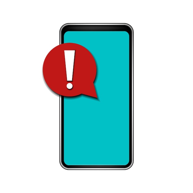 Application error isolated on white background Vector illustration