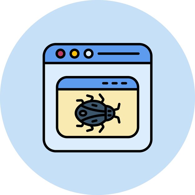 Application Malware Flat Illustration
