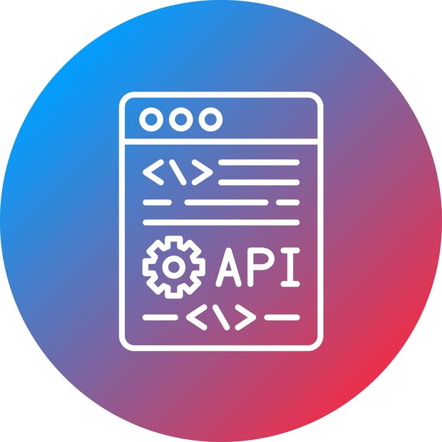 Application Programming Interface icon vector image Can be used for No Code