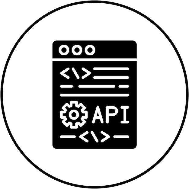 Application Programming Interface icon vector image Can be used for No Code