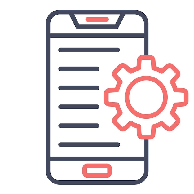 Application Setting Vector Illustration Style