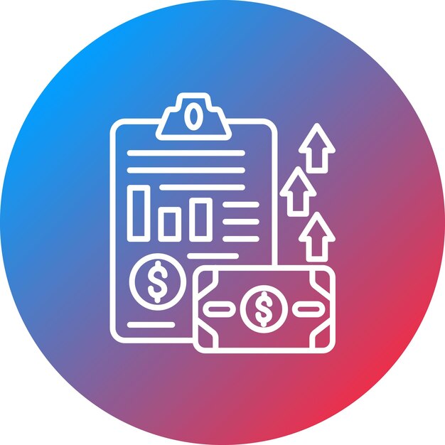 Appraisal icon vector image Can be used for Accounting