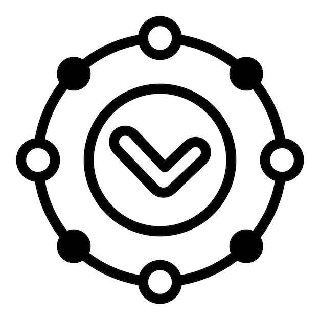 Approved stopwatch icon Outline approved stopwatch vector icon for web design isolated on white background