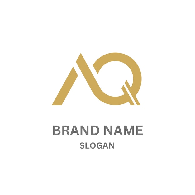 AQ223 letter AQ logo design