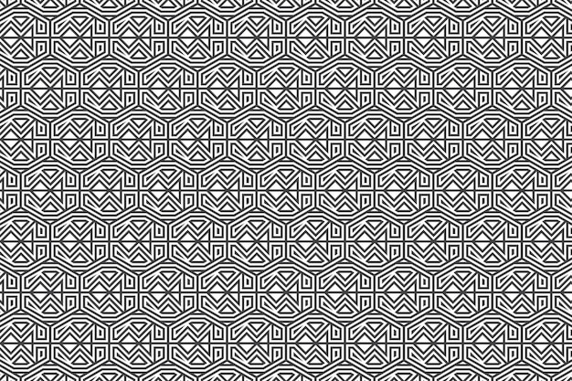 Arabic seamless lines pattern with modern style