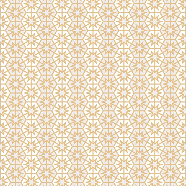 Arabisk mønsterbaggrund med islamisk ornamentvektor og traditionel arabisk geometri