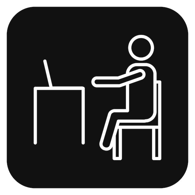 Arbejdsplads Vektor Illustration