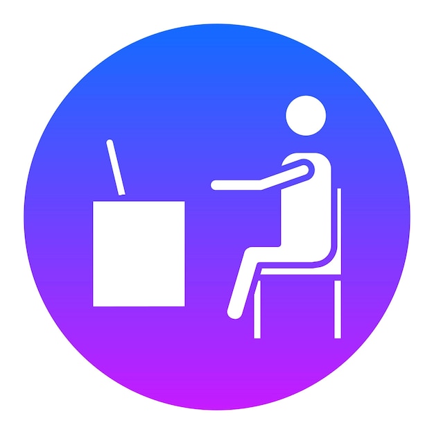 Arbejdsplads Vektor Illustration
