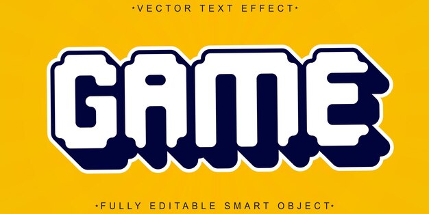 Arcade Piksel Oyun Vektörü Tamamen Düzenlenebilir Akıllı Nesne Metin Efekti