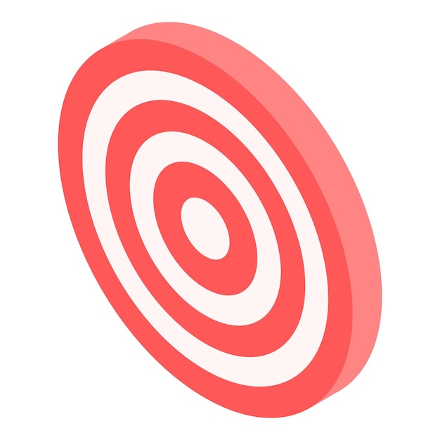 Arch target icon Isometric of arch target vector icon for web design isolated on white background