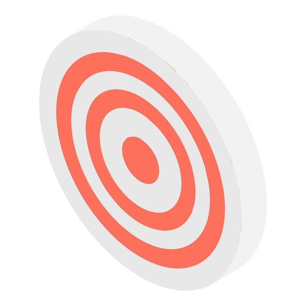 Arch target icon Isometric of arch target vector icon for web design isolated on white background