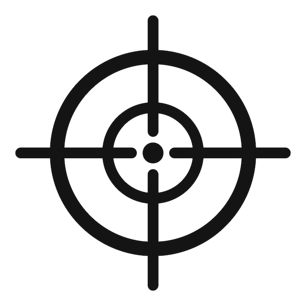 arch target icon simple illustration of arch target vector icon for web design isolated on white background