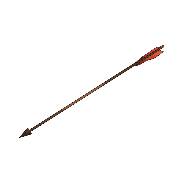 Vektör archery arrow