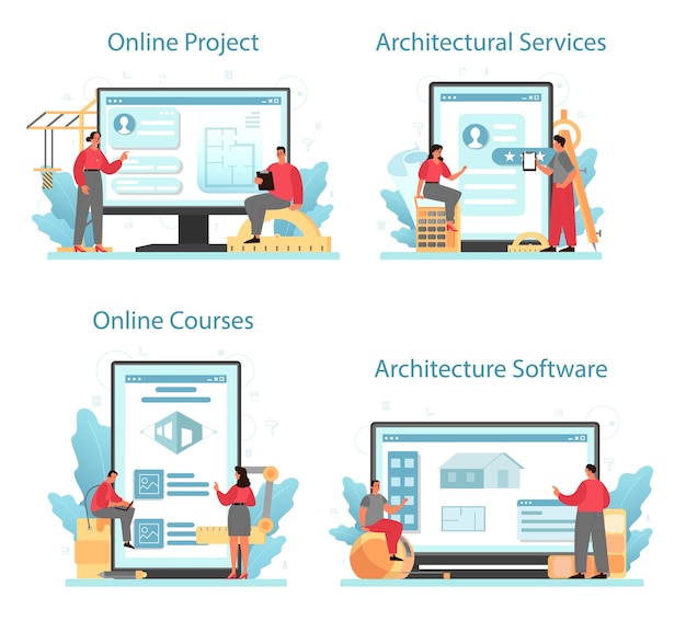 Architecture online service or platform set