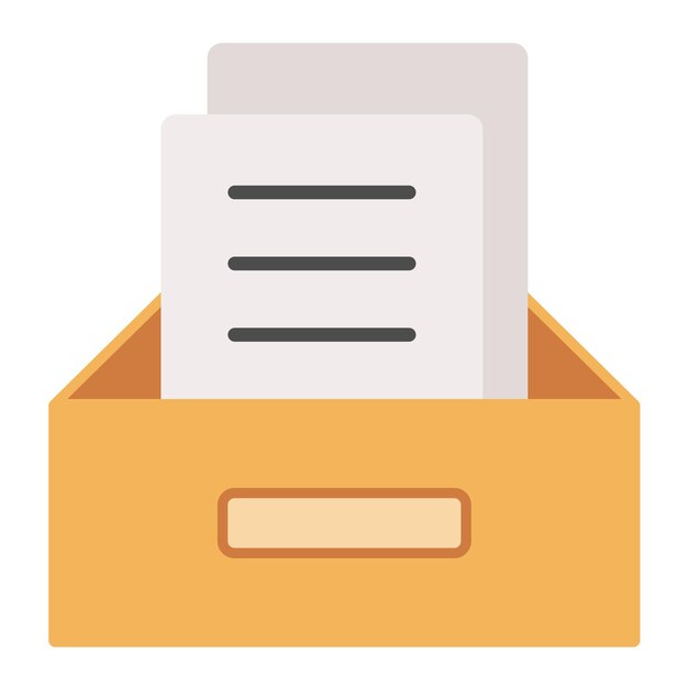 Archive Vector Illustration Style