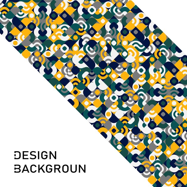 Arka plan soyut şekiller Bauhaus Modern geometrik şekiller üçgenler kare daireler minimal şekiller Vektör