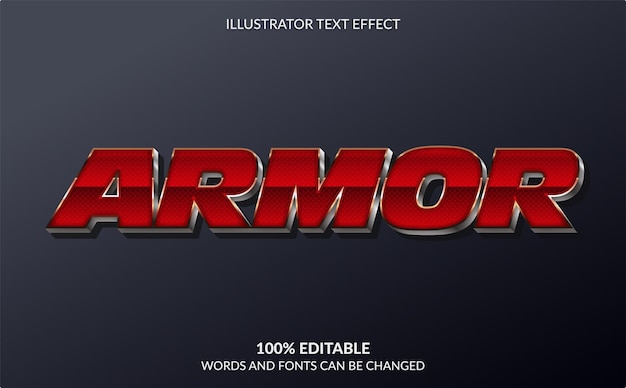 Armor Text Style Effect