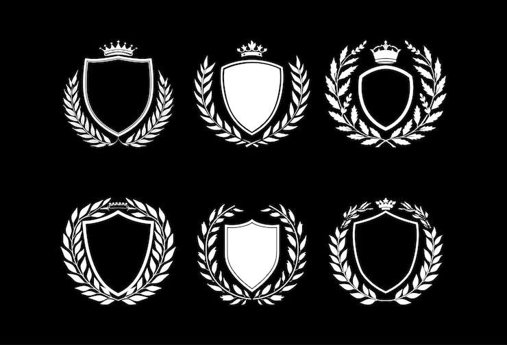 Vektör arms shield with a laurel wreath