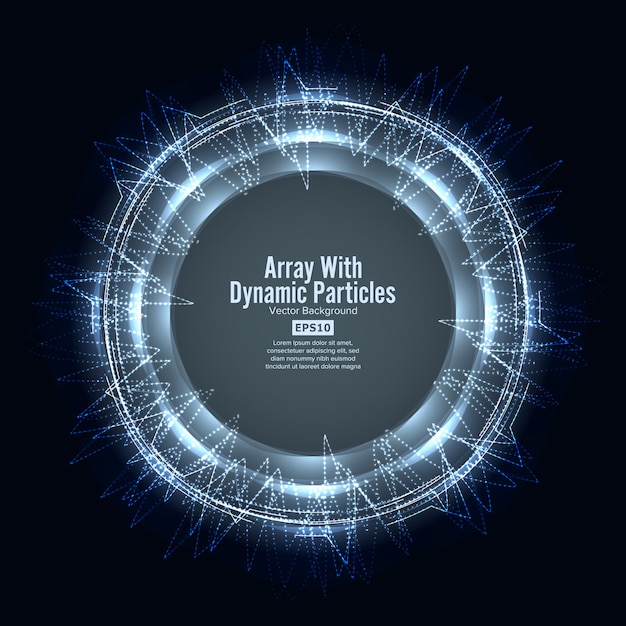 Array med dynamiske partikler