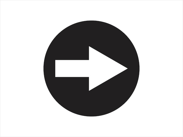 Arrow icon in Basic straight flat style Vector illustration