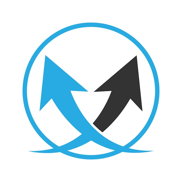 Arrow icon logo design