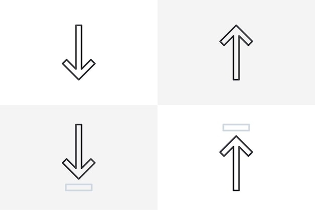 Arrow Key icon set vector Arrow Key icon vector isolated on white background