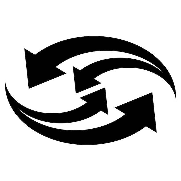 Arrow logo vector illustration template design