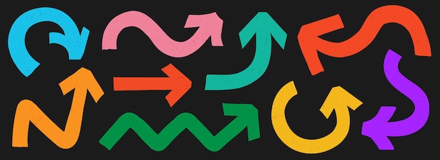 Arrow marker bold style color set