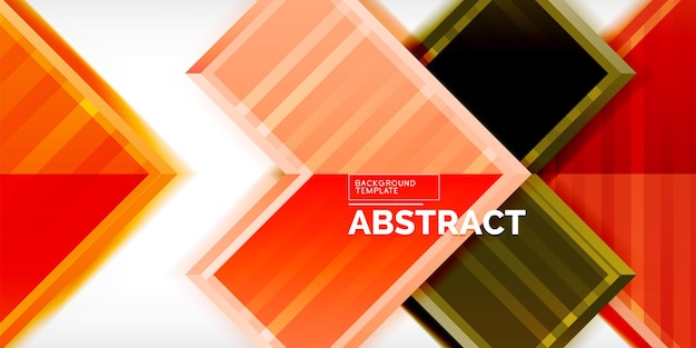 Arrow symbols created with 3d effects and line texture geometric abstract background